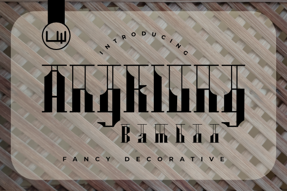 Angklung Bamboo: A Bold Display Font for Creative Branding