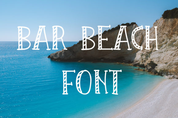 Bar Beach: A Cool Display Font for Web Design