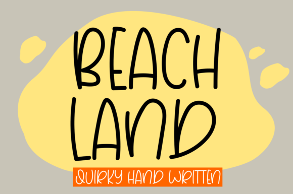 Beach Land Display Font for Editorial Design