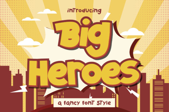 Big Heroes: A Playful Display Font for Editorial Design