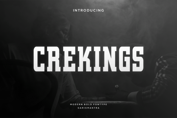 Crekings: A Bold Display Font for Impactful Branding
