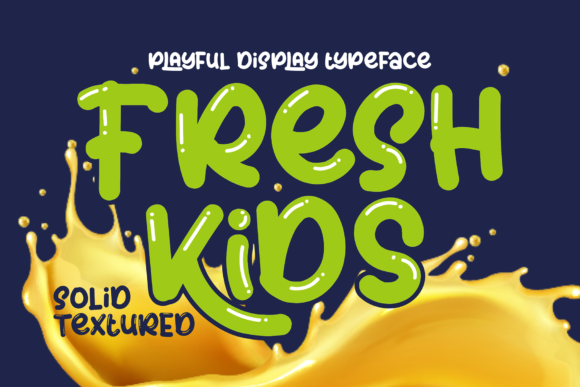 Fresh Kids: A Friendly Display Font for Real Branding Work