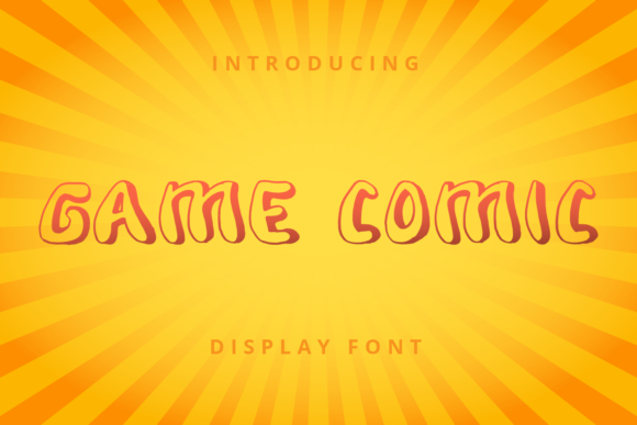 Game Comic: A Playful Display Font for Editorial Design