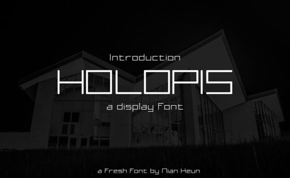 Holopis: A Futuristic Display Font That Elevates Digital Branding