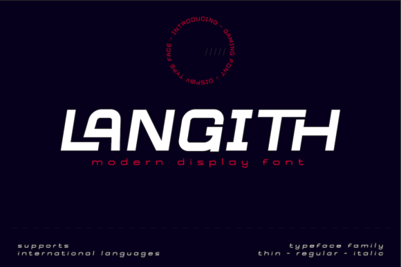 Langith: A Futuristic Display Font That Stands Out—Thoughtfully