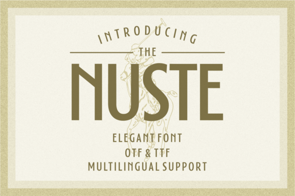 Nuste: A Bold Display Font for Campaign Creatives
