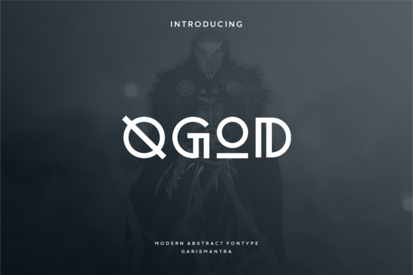 Qgod: A Futuristic Display Font for Handmade Sellers