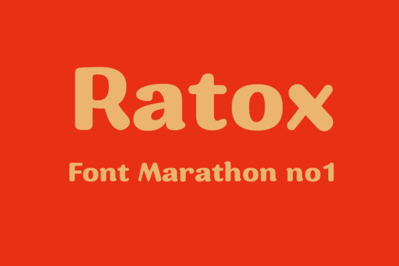 Ratox: A Strong Display Font for Brands