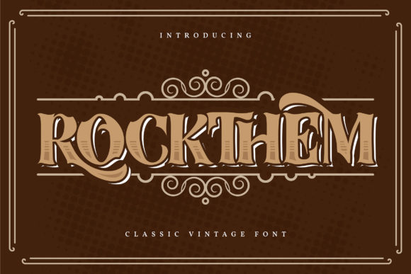 Rockthem: A Bold Display Font That Commands Attention