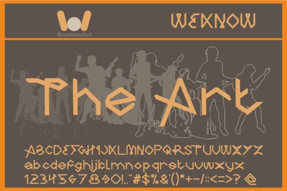 The Art: A Geometric Gothic Display Font for Editorial Design