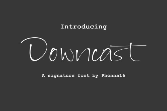 The Downcast Font: A Handwritten Typeface for Brand Consistency